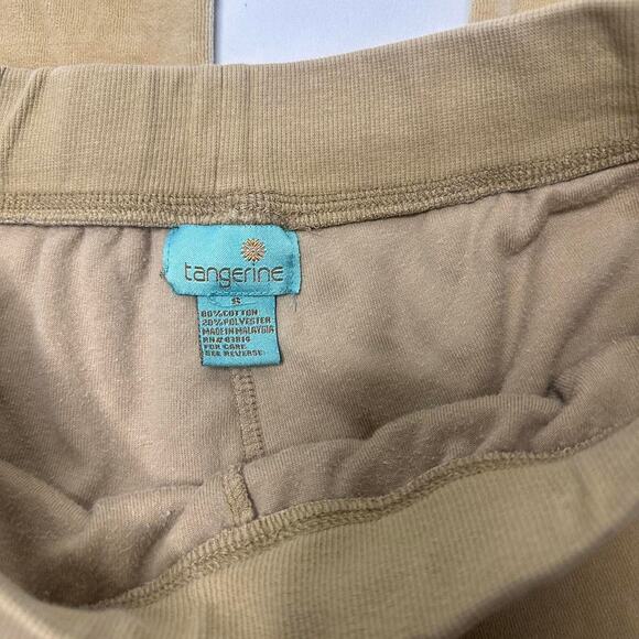 Dessert Tangerine Vintage Size Small Velour Full Length Flared Light Sweats - Picture 2 of 5